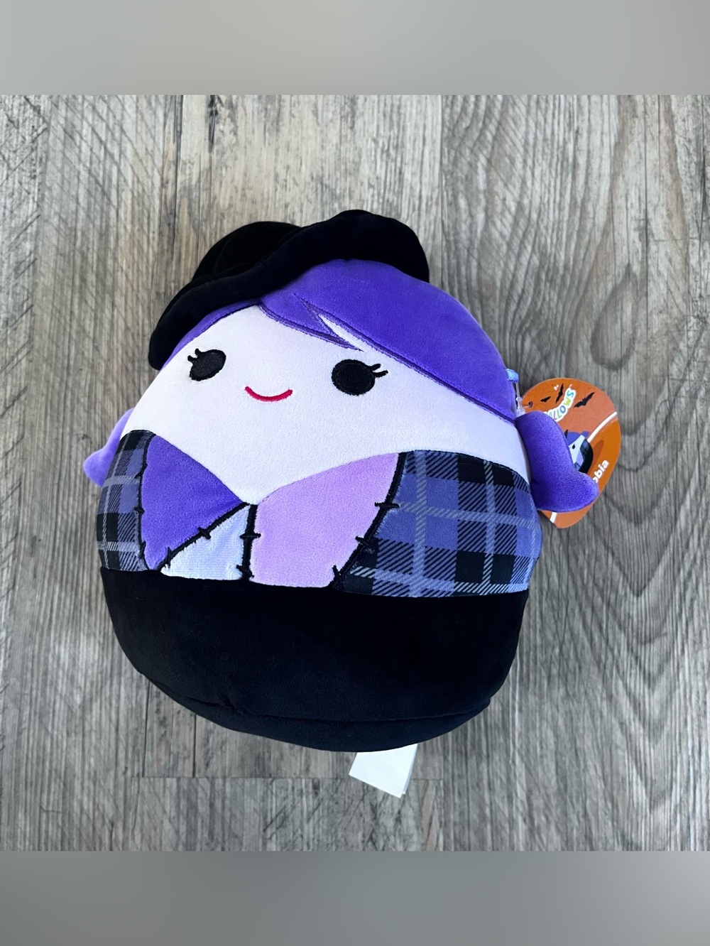 Squishmallows Phobia the Witch 8" Halloween Plush Jazwares 2024 NWT Purple Black